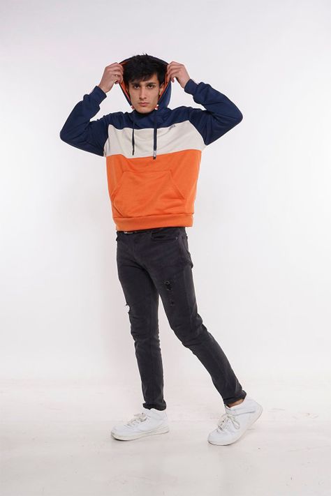 Poleron Hoodie La Beach Naranjo Gangster-3