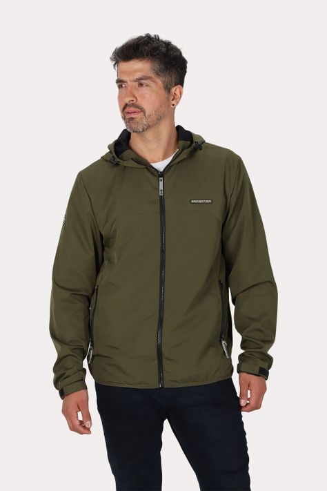 Cortaviento Chill Verde Oliva Oscuro Gangster-0