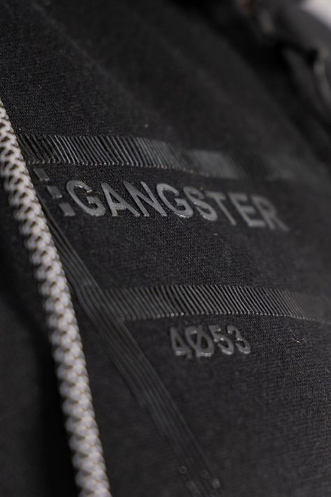 Plus Poleron Full Zipper Sili Negro Gangster-2