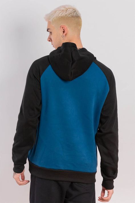 Polerón Hoodie Fleece Everyday Azul Gangster-1