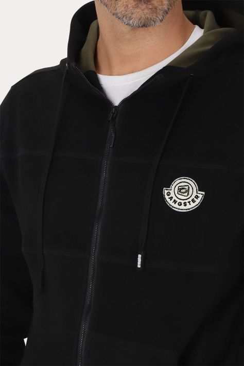 Poleron Full Zipper Nordvik Negro Gangster-2