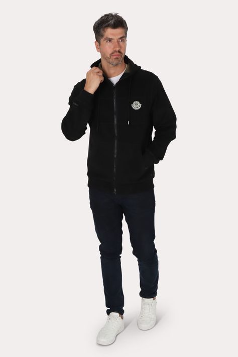 Poleron Full Zipper Nordvik Negro Gangster-3