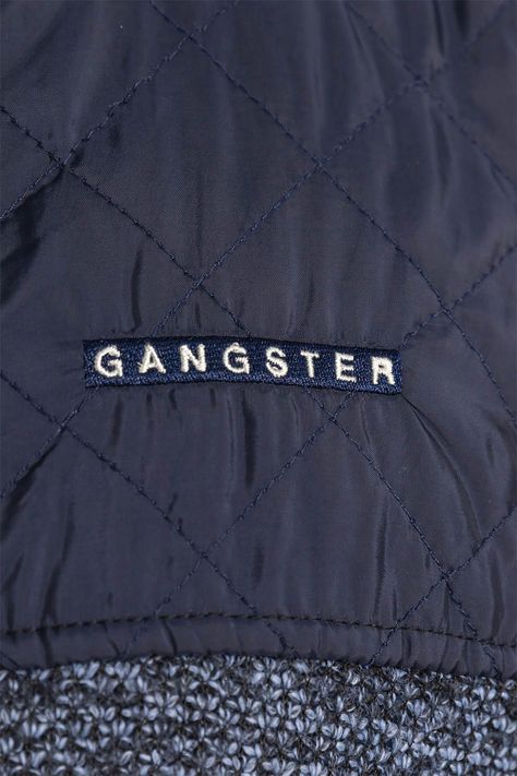 Chaleco Sherpa Full Zipper Distinguish Azul Gangster-2