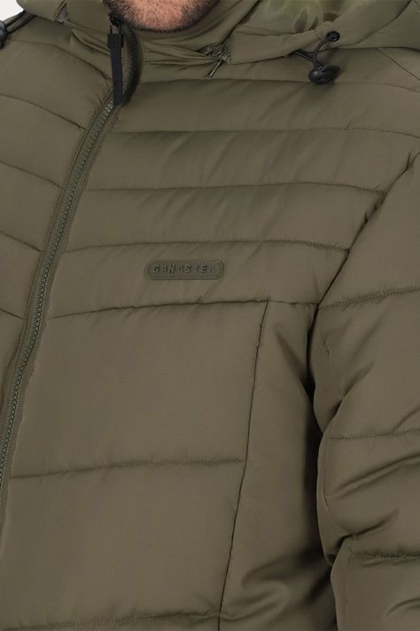 Plus Parka Vetra  Verde Oliva Oscuro Gangster-3