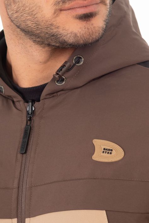 Cortaviento Reversible Twist Cafe Gangster-3