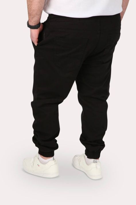 Plus Pantalon Jogger Canvas 0 Negro Gangster-1