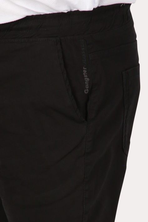 Plus Pantalon Jogger Canvas 0 Negro Gangster-2