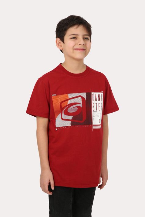 Teen Polera Mc Básica  Saco Rojo Gangster-0