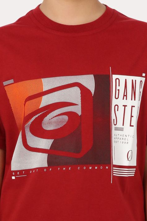 Teen Polera Mc Básica  Saco Rojo Gangster-2