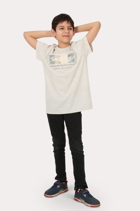 Teen Polera Mc Básica  Cumbuco Negro Gangster-3