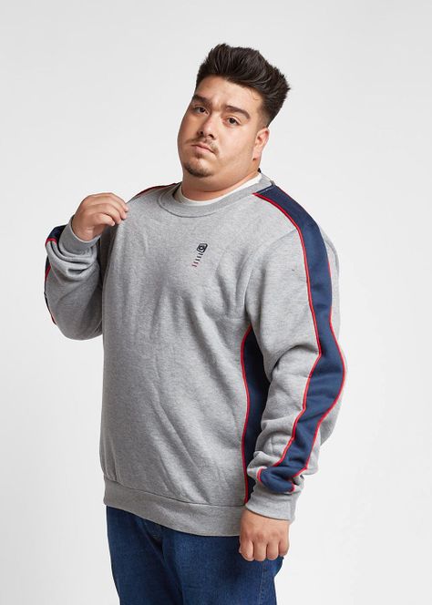 Plus Poleron Crew Side Gris Gangster-0
