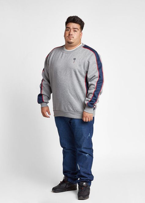 Plus Poleron Crew Side Gris Gangster-3