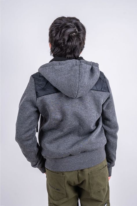 Teen Chaqueta Híbrida Holes Gris Gangster-3