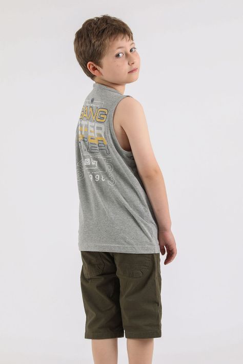 Teen Polera Sm Bavaro Gris Gangster-1