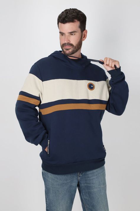 Poleron Hoodie Bliss Azul Gangster-0