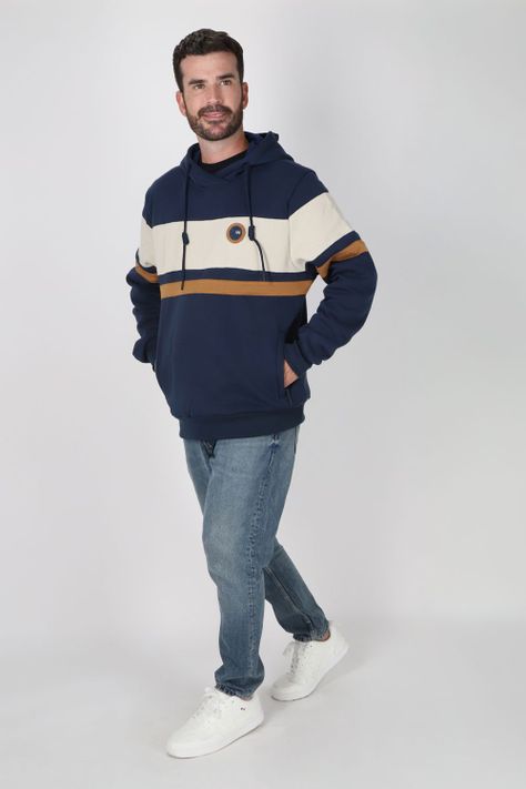 Poleron Hoodie Bliss Azul Gangster-3