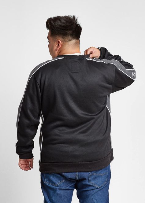 Plus Poleron Crew Side Negro Gangster-1