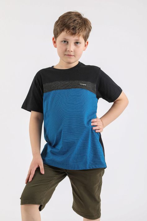 Teen Polera Mc Especial Border Azul Gangster-0