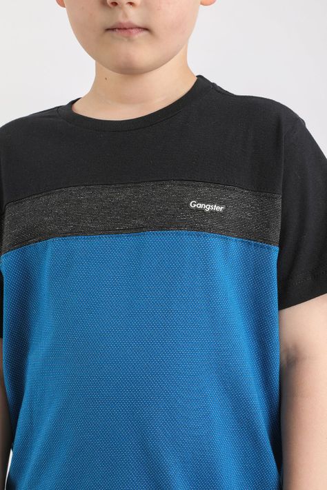 Teen Polera Mc Especial Border Azul Gangster-2