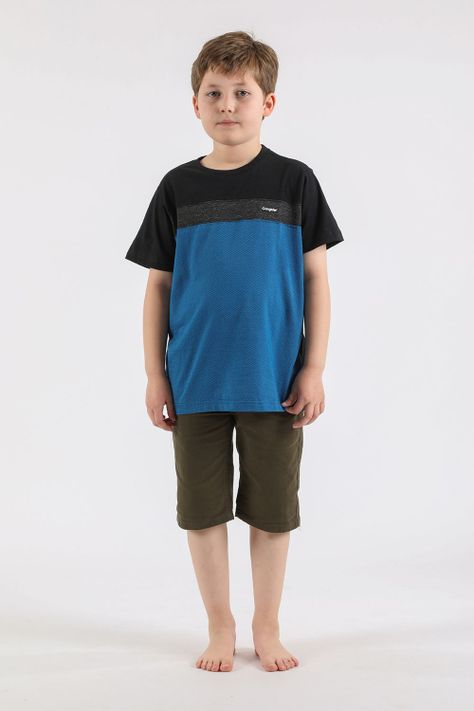 Teen Polera Mc Especial Border Azul Gangster-3