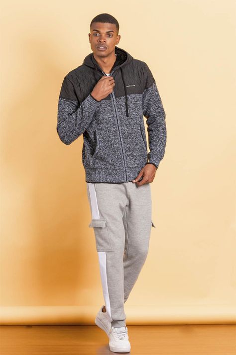 Chaleco Sherpa Full Zipper Distinguish Negro Gangster-3