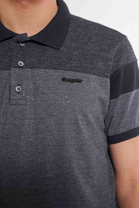 Polera Polo Showbar Gris Gangster-2