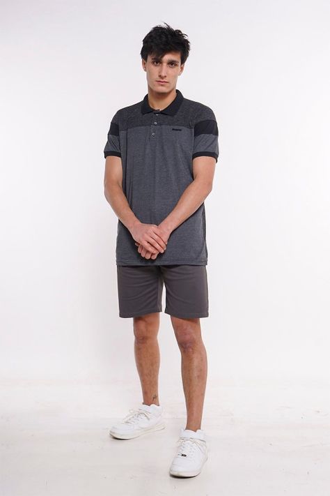 Polera Polo Showbar Gris Gangster-3