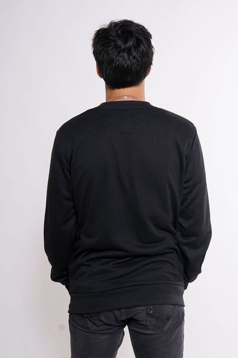 Poleron Crew Touch Negro Gangster-1