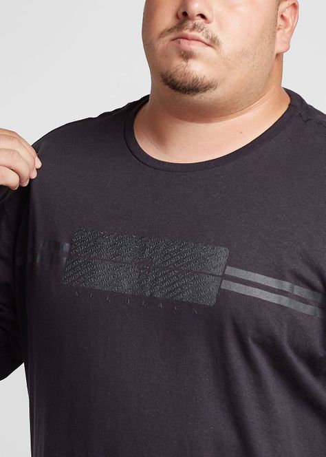 Plus Polera Manga Larga Allb Negro Gangster-2