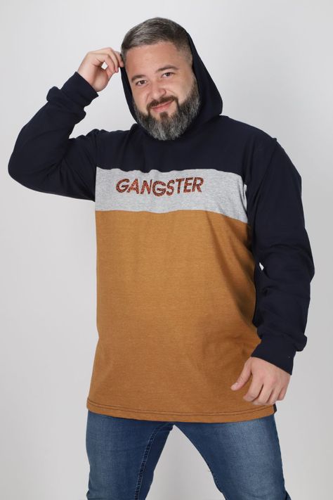 Plus Polera Manga Larga Ultimate Azul Marino Gangster-0