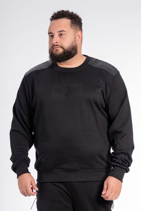 Plus Poleron Crew Touch Negro Gangster-0