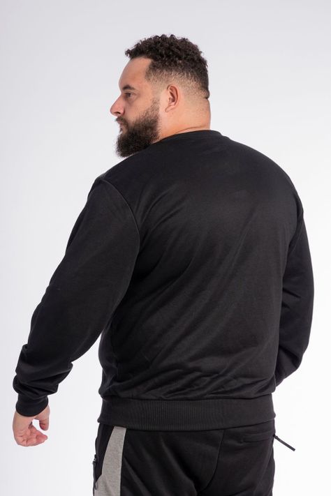 Plus Poleron Crew Touch Negro Gangster-1