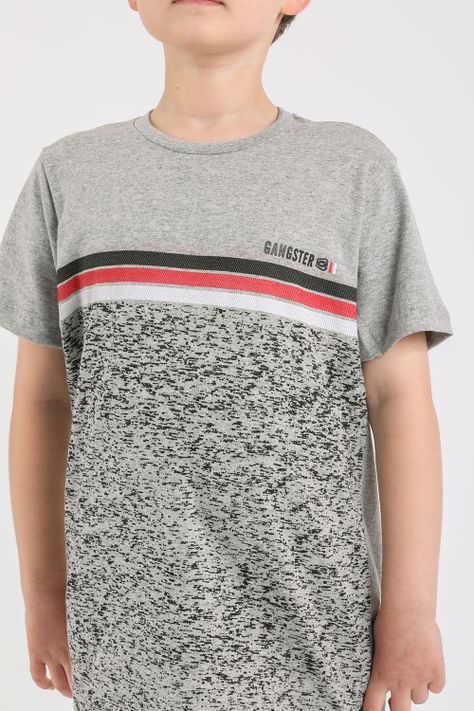 Teen Polera Mc Básica Stridots Gris Gangster-1