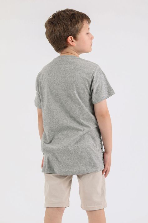 Teen Polera Mc Básica Stridots Gris Gangster-2