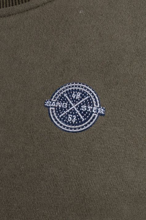 Teen Polerón Crew Fleece Crucial Verde Gangster-1