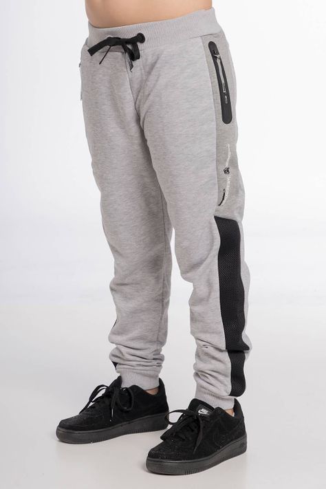 Teen Buzo Liviano Loopback Gris Gangster-0