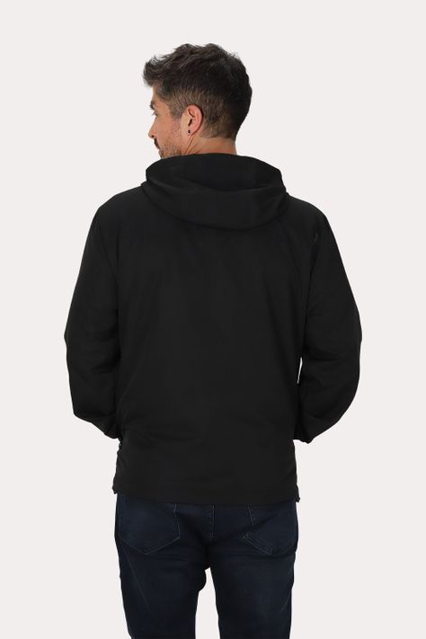 Cortaviento Flurry Negro Gangster-1