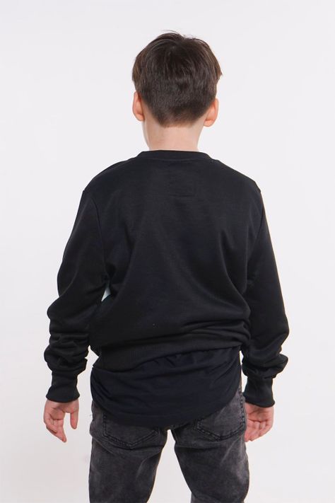 Teen Poleron Crew Flag Negro Gangster-1