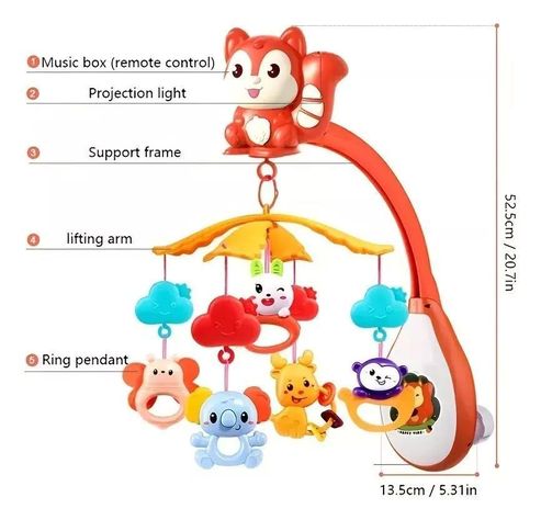 Movil Musical Infantil Bebe Music Bed Bell-2