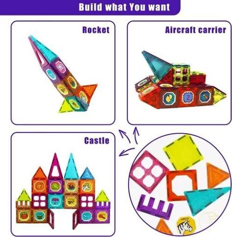 Juguete Magnético Magnetic Diy Blocks 32 Piezas-5
