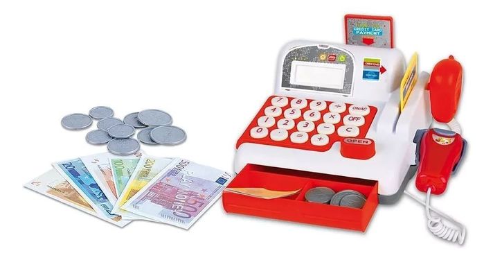 Set Caja Registradora Y Carro De Supermercado Grande-1