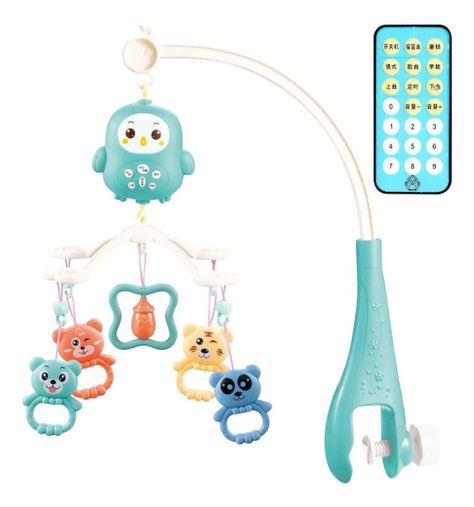 Móvil Giratorio Para Cuna De Bebe Con Luz y Sonido-2