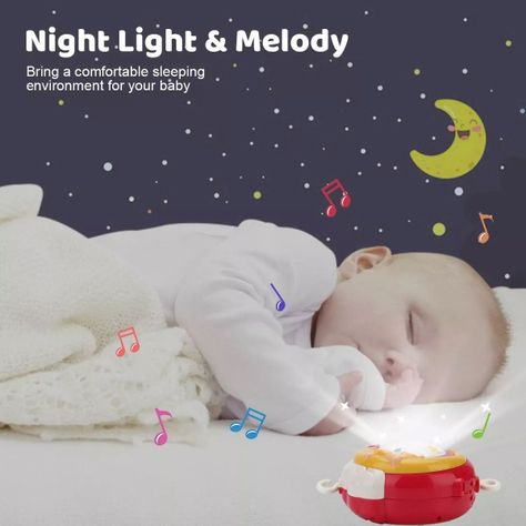 Móvil Para Bebé Musical Con Luces, Proyector y Temporizador-5