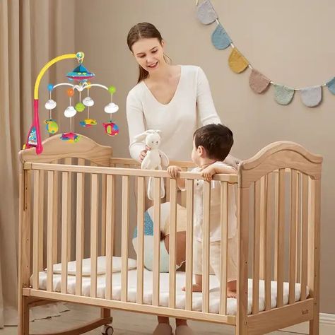 Móvil De Bebe Musical Con Sonajeros Giratorio-2