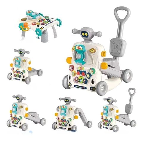Andador Caminador Scooter Bebé Musical Multifuncional 6 En 1-0