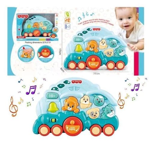 Tren De Animalitos Luces Y Sonido Bebe-1