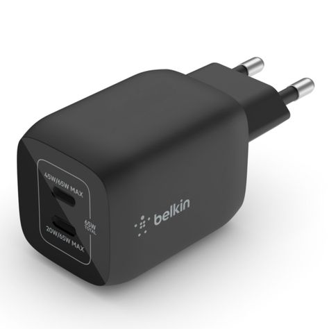 Cargador 65W Max 2x USB-C Belkin Negro-4