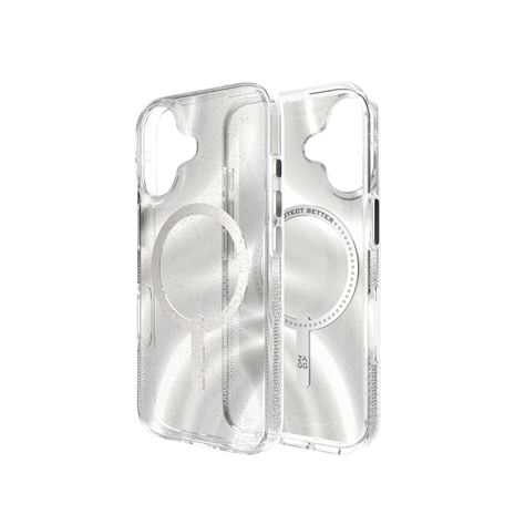 Funda Milan Snap Magsafe iPhone 16 Zagg blanco glitter-8
