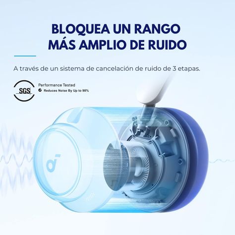 Audifono Over Ear Noise Cancelling Space Q45 Blanco-2