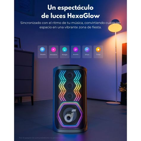Parlante Bluetooth Rave 3 Soundcore Negro-9